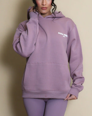 New York Bubble Print Hooded Sweatshirt