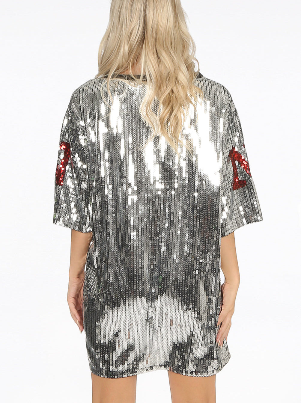 Sequin 18 Slogan T-Shirt Dress