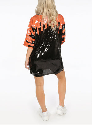 Sequin Monster T-Shirt Dress